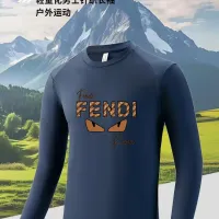 Cheap Fendi T-Shirts Long Sleeved For Men #1402550 Replica Wholesale [$42.00 USD] [ITEM#1402550] on Replica Fendi T-Shirts
