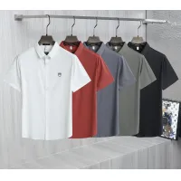 Cheap Salvatore Ferragamo Shirts Short Sleeved For Men #1402774 Replica Wholesale [$52.00 USD] [ITEM#1402774] on Replica Salvatore Ferragamo Shirts