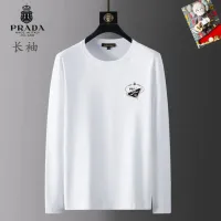 Cheap Prada T-Shirts Long Sleeved For Unisex #1403442 Replica Wholesale [$34.00 USD] [ITEM#1403442] on Replica Prada T-Shirts