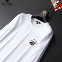 Cheap Prada T-Shirts Long Sleeved For Unisex #1403442 Replica Wholesale [$34.00 USD] [ITEM#1403442] on Replica Prada T-Shirts