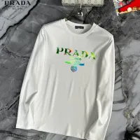 Cheap Prada T-Shirts Long Sleeved For Unisex #1403469 Replica Wholesale [$34.00 USD] [ITEM#1403469] on Replica Prada T-Shirts