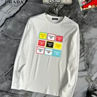 Cheap Prada T-Shirts Long Sleeved For Unisex #1403479 Replica Wholesale [$34.00 USD] [ITEM#1403479] on Replica Prada T-Shirts