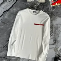 Cheap Prada T-Shirts Long Sleeved For Unisex #1403501 Replica Wholesale [$34.00 USD] [ITEM#1403501] on Replica Prada T-Shirts