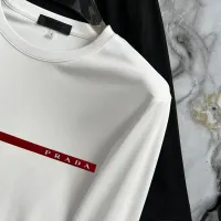 Cheap Prada T-Shirts Long Sleeved For Unisex #1403501 Replica Wholesale [$34.00 USD] [ITEM#1403501] on Replica Prada T-Shirts