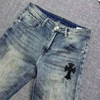 Cheap Chrome Hearts Jeans For Men #1403886 Replica Wholesale [$48.00 USD] [ITEM#1403886] on Replica Chrome Hearts Jeans