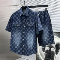 Cheap Gucci Tracksuits Short Sleeved For Men #1404302 Replica Wholesale [$82.00 USD] [ITEM#1404302] on Replica Gucci Tracksuits