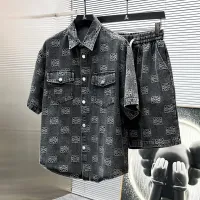 Cheap LOEWE Tracksuits Short Sleeved For Men #1404304 Replica Wholesale [$82.00 USD] [ITEM#1404304] on Replica LOEWE Tracksuits