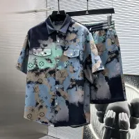 Cheap Louis Vuitton LV Tracksuits Short Sleeved For Men #1404305 Replica Wholesale [$82.00 USD] [ITEM#1404305] on Replica Louis Vuitton LV Tracksuits