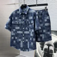 Cheap Louis Vuitton LV Tracksuits Short Sleeved For Men #1404307 Replica Wholesale [$82.00 USD] [ITEM#1404307] on Replica Louis Vuitton LV Tracksuits