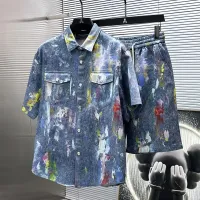 Cheap Louis Vuitton LV Tracksuits Short Sleeved For Men #1404311 Replica Wholesale [$82.00 USD] [ITEM#1404311] on Replica Louis Vuitton LV Tracksuits