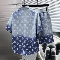 Cheap Louis Vuitton LV Tracksuits Short Sleeved For Men #1404346 Replica Wholesale [$82.00 USD] [ITEM#1404346] on Replica Louis Vuitton LV Tracksuits