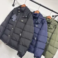 Cheap Prada Down Feather Coat Long Sleeved For Men #1404795 Replica Wholesale [$195.00 USD] [ITEM#1404795] on Replica Prada Down Feather Coat