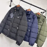 Cheap Prada Down Feather Coat Long Sleeved For Men #1404796 Replica Wholesale [$195.00 USD] [ITEM#1404796] on Replica Prada Down Feather Coat