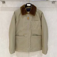 Cheap Louis Vuitton LV Down Feather Coat Long Sleeved For Men #1405252 Replica Wholesale [$175.00 USD] [ITEM#1405252] on Replica Louis Vuitton LV Down Feather Coat