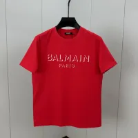 Cheap Balmain T-Shirts Short Sleeved For Unisex #1405505 Replica Wholesale [$72.00 USD] [ITEM#1405505] on Replica Balmain T-Shirts