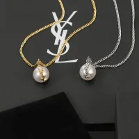 Cheap Yves Saint Laurent YSL Necklaces For Women #1406733 Replica Wholesale [$29.00 USD] [ITEM#1406733] on Replica Yves Saint Laurent YSL Necklaces