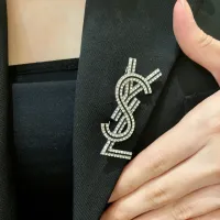 Cheap Yves Saint Laurent Brooches For Women #1406773 Replica Wholesale [$29.00 USD] [ITEM#1406773] on Replica Yves Saint Laurent Brooches