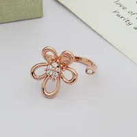 Cheap Van Cleef &amp; Arpels Rings In Rose Gold For Women #1406828 Replica Wholesale [$27.00 USD] [ITEM#1406828] on Replica Van Cleef &amp; Arpels Rings