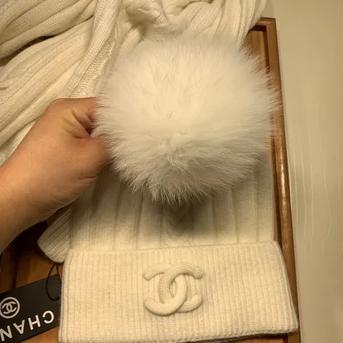 Cheap Chanel Hat and Scarf Set #1407453 Replica Wholesale [$64.00 USD] [ITEM#1407453] on Replica Chanel Hat and Scarf and Glove Set