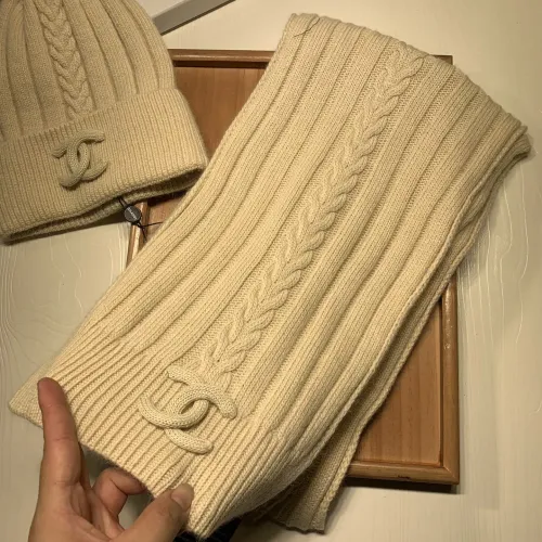 Cheap Chanel Hat and Scarf Set #1407456 Replica Wholesale [$64.00 USD] [ITEM#1407456] on Replica Chanel Hat and Scarf and Glove Set