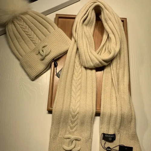 Cheap Chanel Hat and Scarf Set #1407456 Replica Wholesale [$64.00 USD] [ITEM#1407456] on Replica Chanel Hat and Scarf and Glove Set