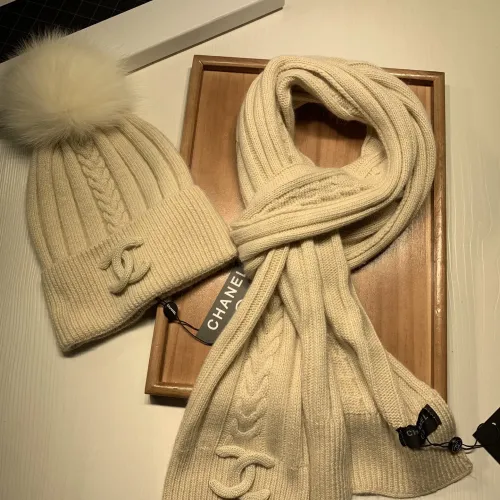 Cheap Chanel Hat and Scarf Set #1407456 Replica Wholesale [$64.00 USD] [ITEM#1407456] on Replica Chanel Hat and Scarf and Glove Set