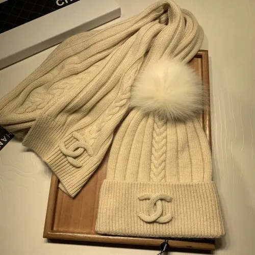 Cheap Chanel Hat and Scarf Set #1407456 Replica Wholesale [$64.00 USD] [ITEM#1407456] on Replica Chanel Hat and Scarf and Glove Set