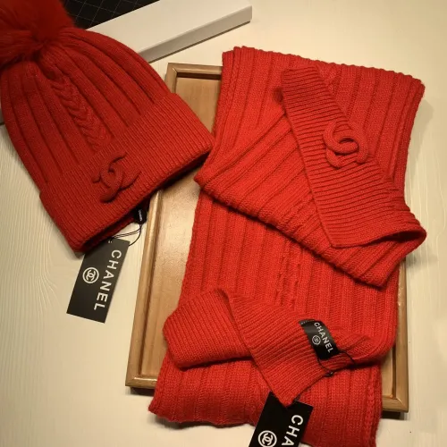 Cheap Chanel Hat and Scarf Set #1407457 Replica Wholesale [$64.00 USD] [ITEM#1407457] on Replica Chanel Hat and Scarf and Glove Set