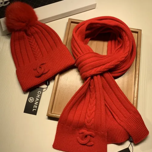 Cheap Chanel Hat and Scarf Set #1407457 Replica Wholesale [$64.00 USD] [ITEM#1407457] on Replica Chanel Hat and Scarf and Glove Set