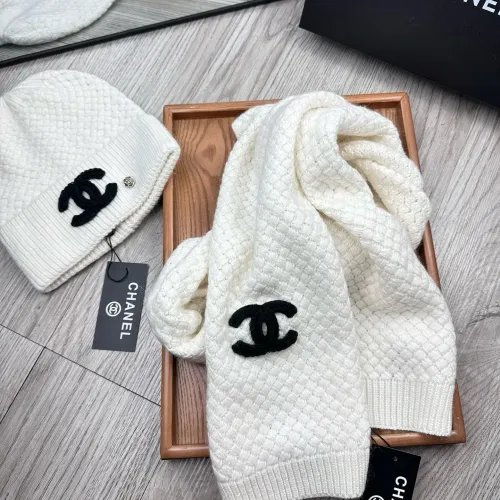 Cheap Chanel Hat and Scarf Set #1407494 Replica Wholesale [$52.00 USD] [ITEM#1407494] on Replica Chanel Hat and Scarf and Glove Set