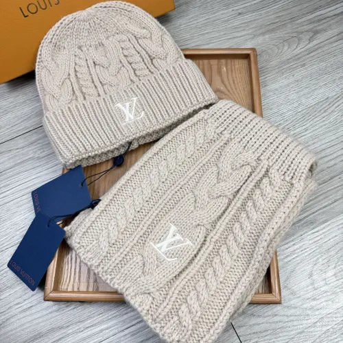 Cheap Louis Vuitton LV Hat and Scarf Set #1407581 Replica Wholesale [$52.00 USD] [ITEM#1407581] on Replica Louis Vuitton LV Hat and Scarf and Glove Set