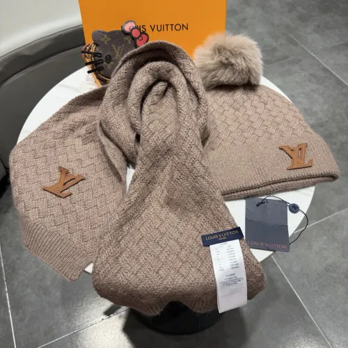 Cheap Louis Vuitton LV Hat and Scarf Set #1407586 Replica Wholesale [$68.00 USD] [ITEM#1407586] on Replica Louis Vuitton LV Hat and Scarf and Glove Set