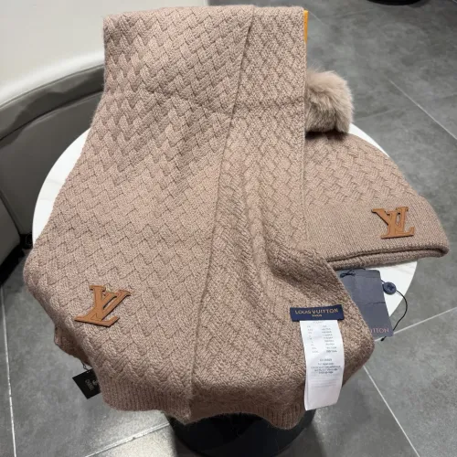 Cheap Louis Vuitton LV Hat and Scarf Set #1407586 Replica Wholesale [$68.00 USD] [ITEM#1407586] on Replica Louis Vuitton LV Hat and Scarf and Glove Set