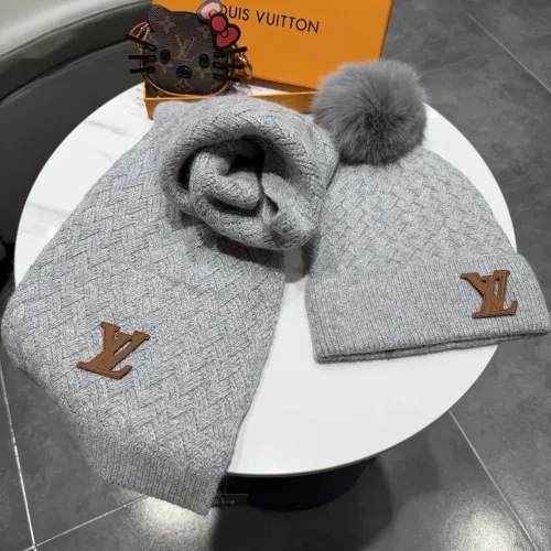 Cheap Louis Vuitton LV Hat and Scarf Set #1407587 Replica Wholesale [$68.00 USD] [ITEM#1407587] on Replica Louis Vuitton LV Hat and Scarf and Glove Set