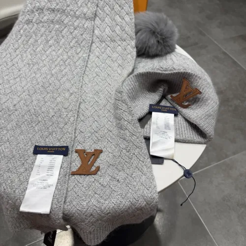 Cheap Louis Vuitton LV Hat and Scarf Set #1407587 Replica Wholesale [$68.00 USD] [ITEM#1407587] on Replica Louis Vuitton LV Hat and Scarf and Glove Set