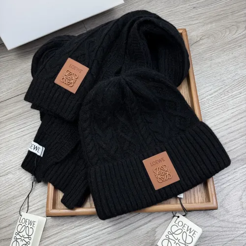 Cheap LOEWE Hat and Scarf Set #1407597 Replica Wholesale [$52.00 USD] [ITEM#1407597] on Replica LOEWE Hat and Scarf and Glove Set