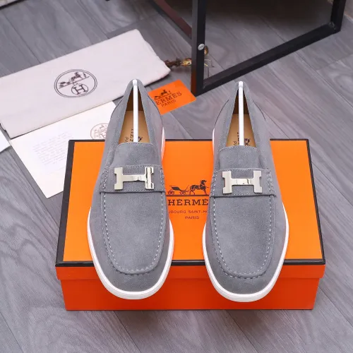Cheap Hermes Leather Shoes For Men #1407760 Replica Wholesale [$102.00 USD] [ITEM#1407760] on Replica Hermes Leather Shoes