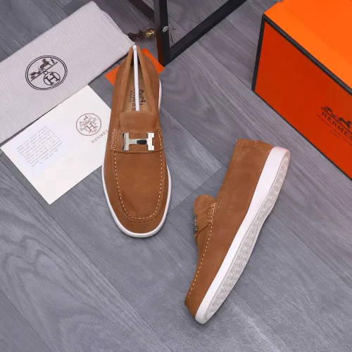 Cheap Hermes Leather Shoes For Men #1407762 Replica Wholesale [$102.00 USD] [ITEM#1407762] on Replica Hermes Leather Shoes