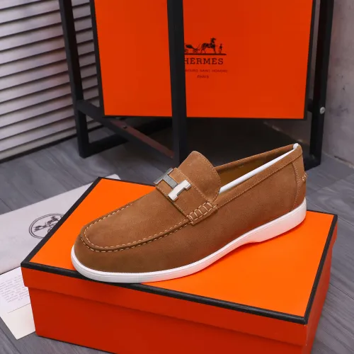 Cheap Hermes Leather Shoes For Men #1407762 Replica Wholesale [$102.00 USD] [ITEM#1407762] on Replica Hermes Leather Shoes