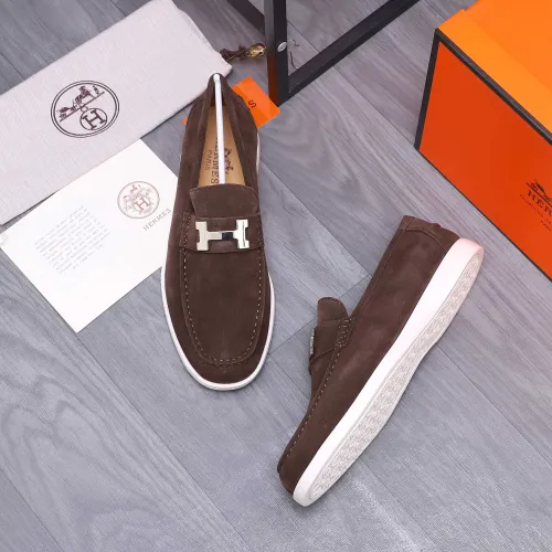 Cheap Hermes Leather Shoes For Men #1407763 Replica Wholesale [$102.00 USD] [ITEM#1407763] on Replica Hermes Leather Shoes