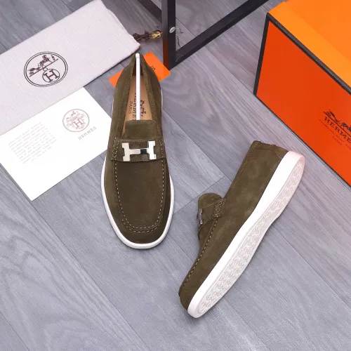 Cheap Hermes Leather Shoes For Men #1407764 Replica Wholesale [$102.00 USD] [ITEM#1407764] on Replica Hermes Leather Shoes