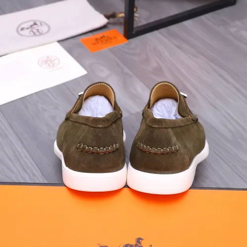 Cheap Hermes Leather Shoes For Men #1407764 Replica Wholesale [$102.00 USD] [ITEM#1407764] on Replica Hermes Leather Shoes