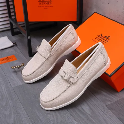 Cheap Hermes Leather Shoes For Men #1407767 Replica Wholesale [$102.00 USD] [ITEM#1407767] on Replica Hermes Leather Shoes