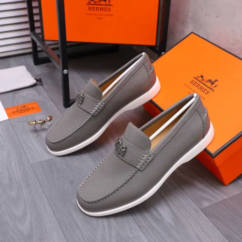 Cheap Hermes Leather Shoes For Men #1407782 Replica Wholesale [$102.00 USD] [ITEM#1407782] on Replica Hermes Leather Shoes