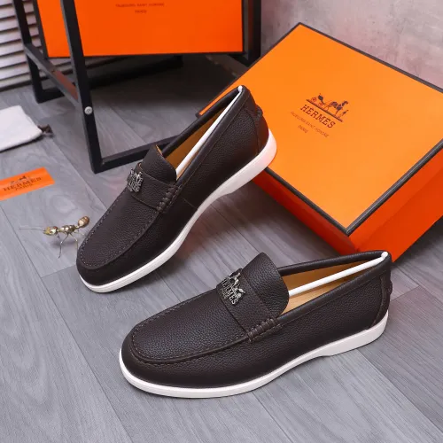 Cheap Hermes Leather Shoes For Men #1407786 Replica Wholesale [$102.00 USD] [ITEM#1407786] on Replica Hermes Leather Shoes