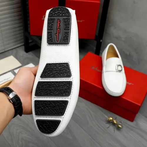 Cheap Salvatore Ferragamo Leather Shoes For Men #1407789 Replica Wholesale [$82.00 USD] [ITEM#1407789] on Replica Salvatore Ferragamo Leather Shoes
