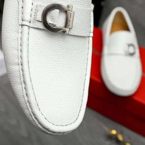 Cheap Salvatore Ferragamo Leather Shoes For Men #1407789 Replica Wholesale [$82.00 USD] [ITEM#1407789] on Replica Salvatore Ferragamo Leather Shoes