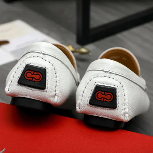 Cheap Salvatore Ferragamo Leather Shoes For Men #1407789 Replica Wholesale [$82.00 USD] [ITEM#1407789] on Replica Salvatore Ferragamo Leather Shoes