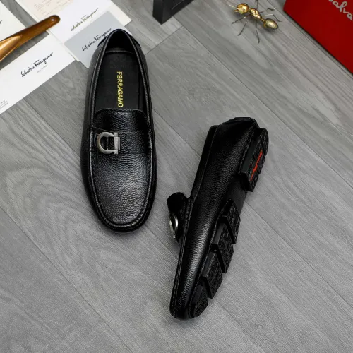 Cheap Salvatore Ferragamo Leather Shoes For Men #1407791 Replica Wholesale [$82.00 USD] [ITEM#1407791] on Replica Salvatore Ferragamo Leather Shoes