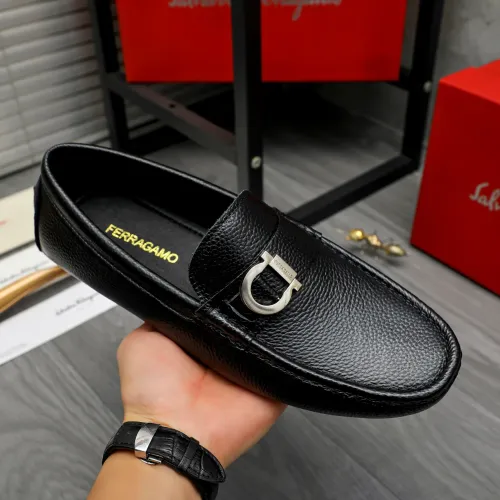 Cheap Salvatore Ferragamo Leather Shoes For Men #1407791 Replica Wholesale [$82.00 USD] [ITEM#1407791] on Replica Salvatore Ferragamo Leather Shoes